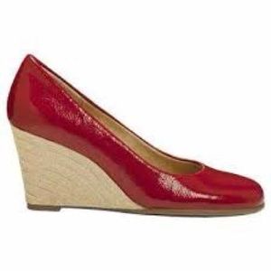 Aerosole Plum Tree Red Wedge - Never Worn